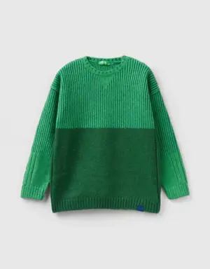 regular fit chenille sweater