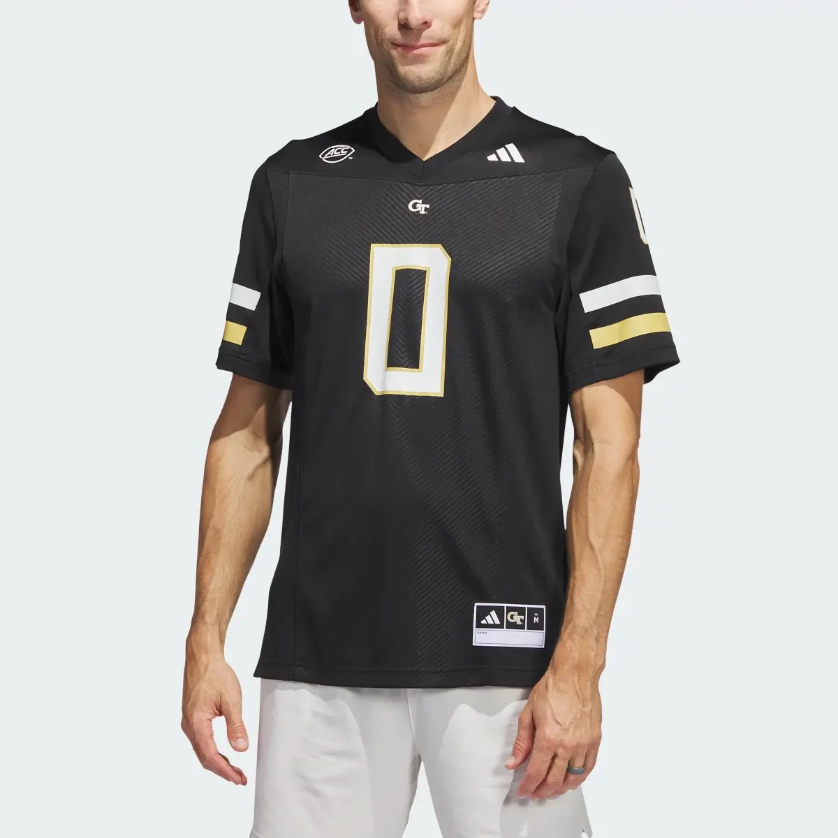 Adidas Georgia Tech Football Off-Field Ghost Jersey. 1