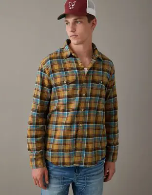 American Eagle Super Soft Flannel Shirt. 1