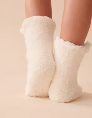 Teddy Bear Sherpa Socks