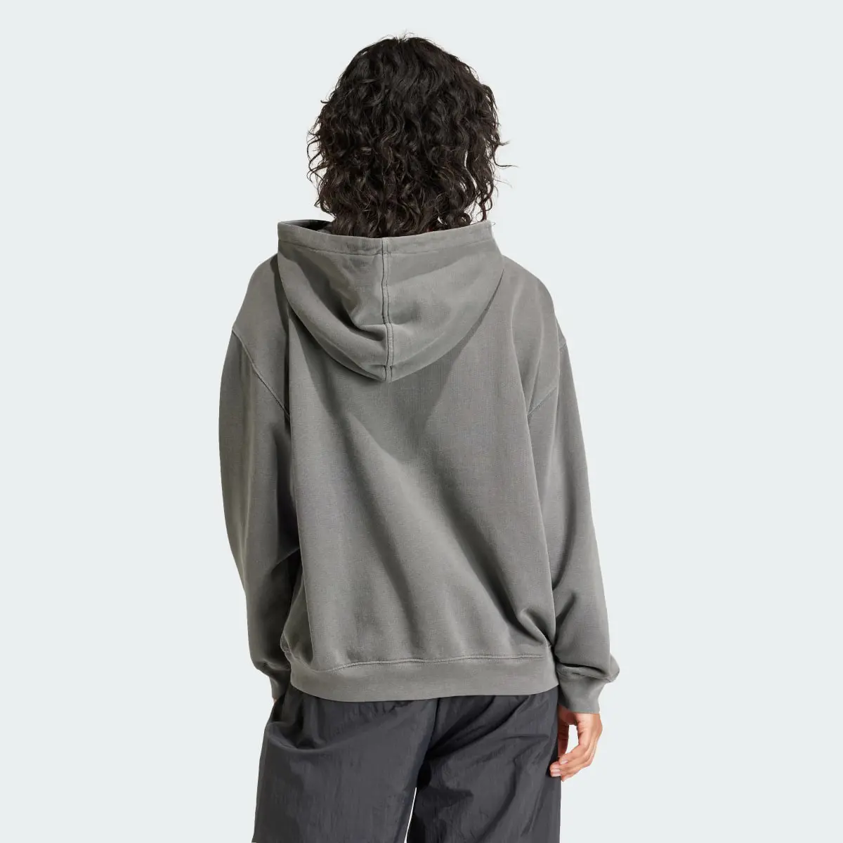 Adidas Washed Trefoil Hoodie. 3