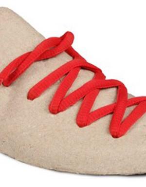 YUVMB-K Kırmızı Yuvarlak Mus- Spor Ayakkabı Bağcığı