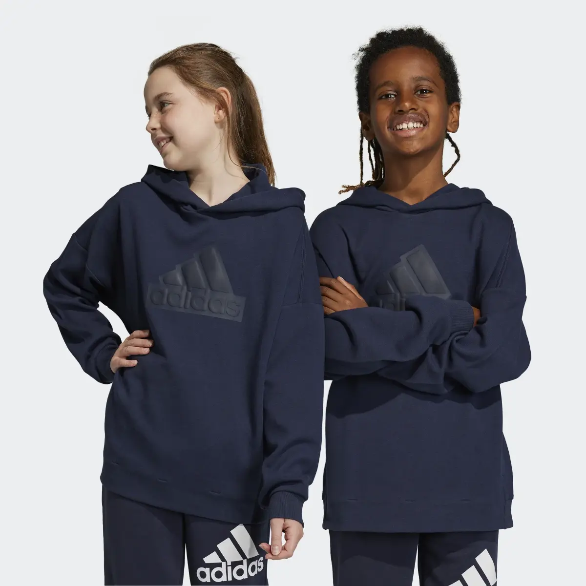 Adidas Future Icons Logo Hooded Sweatshirt. 1