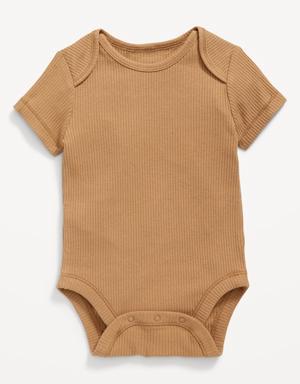 Unisex Short-Sleeve Bodysuit for Baby yellow