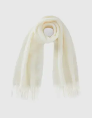 wool and alpaca blend scarf