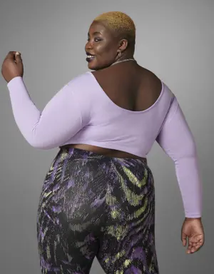 Hyperpulse Cropped Long-Sleeve Top (Plus Size)