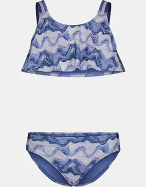 Little Girls' UA Mixing Waves Two-Piece Bikini