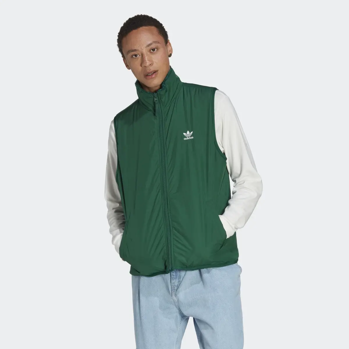 Adidas Gilet Essentials+ Fluffy Fleece Reversible. 3