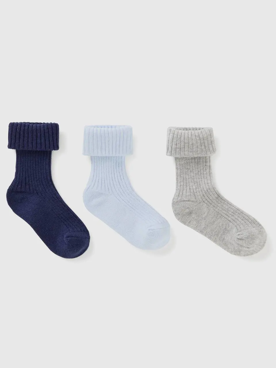 Benetton long sock set with cuff. 1