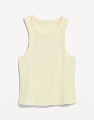 Old Navy Snug Cropped Tank Top yellow