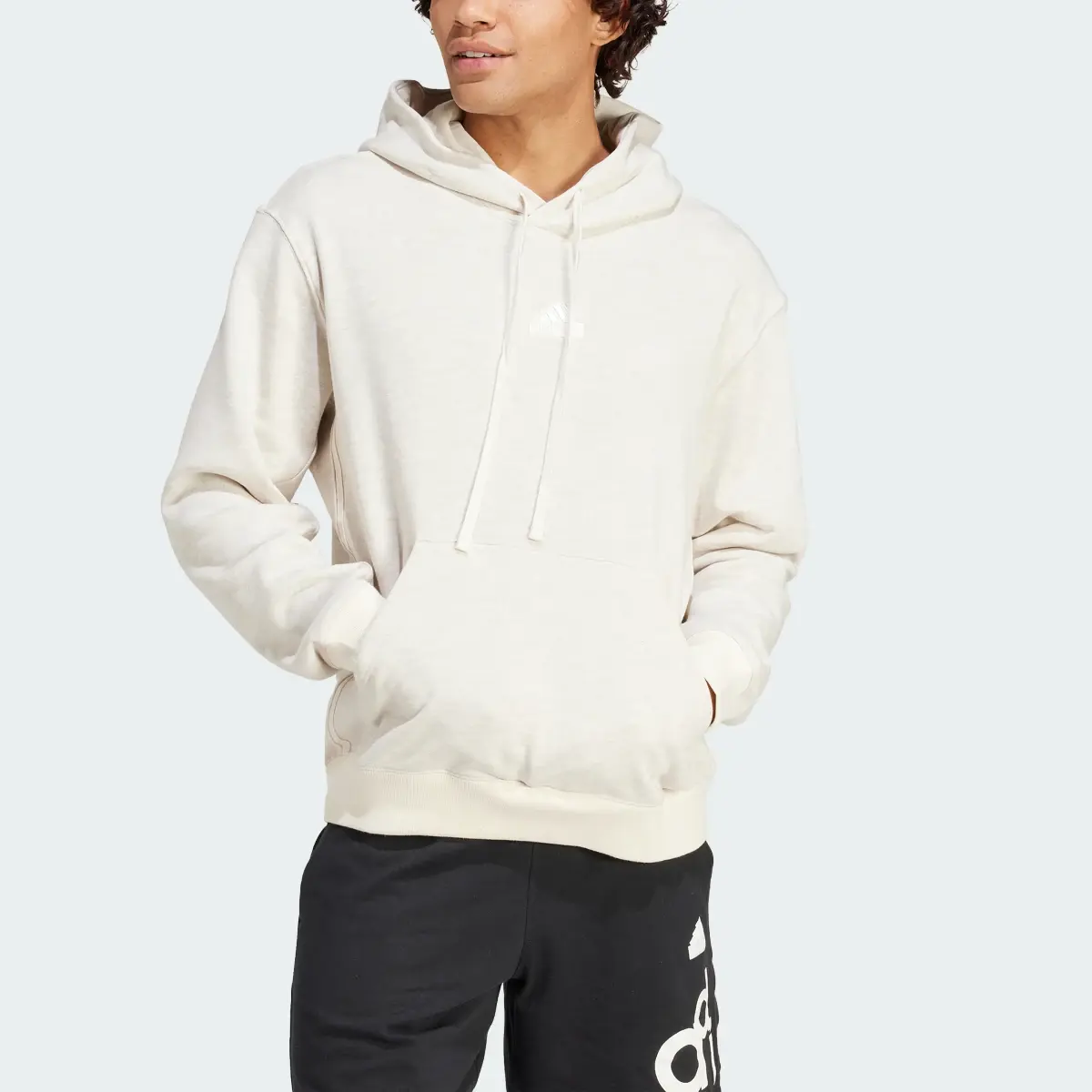 Adidas Lounge French Terry Colored Mélange Hoodie. 1