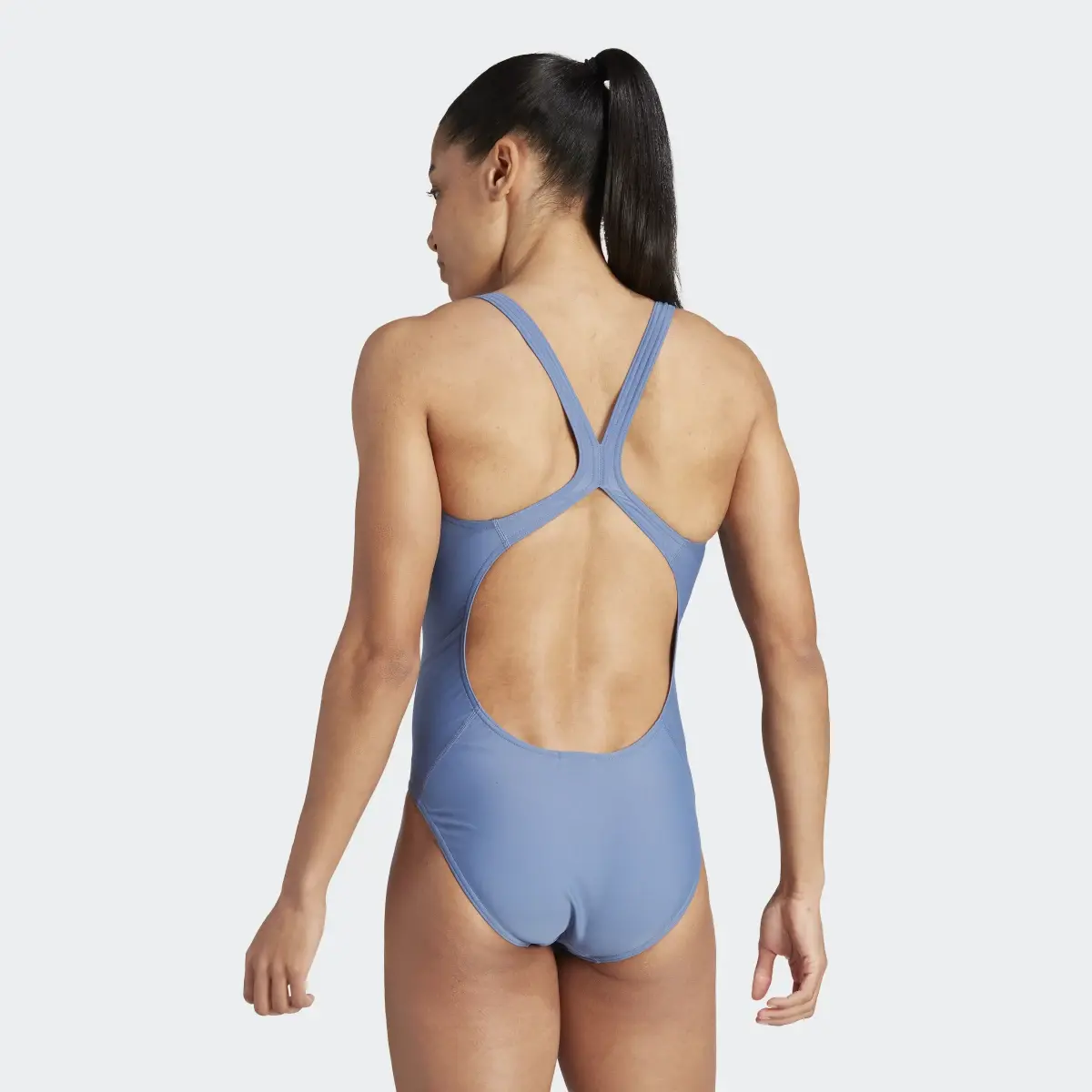 Adidas 3 Bar Logo Swimsuit. 3