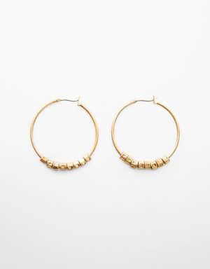 Bead loop earrings