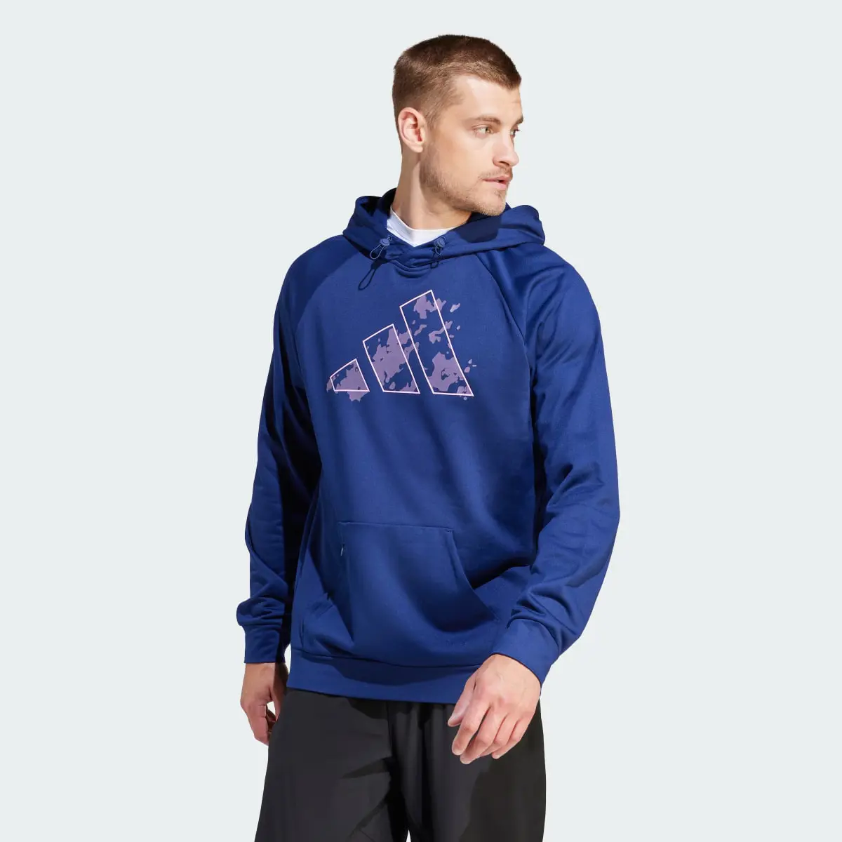 Adidas Game and Go Camo Big Logo Training Hoodie. 2