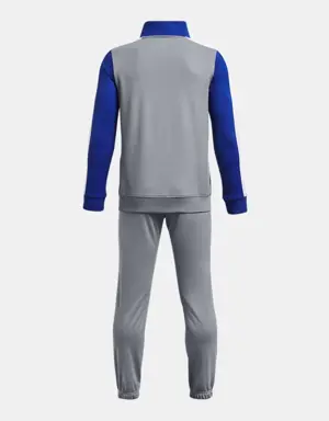 Boys' UA Knit Colorblock Tracksuit