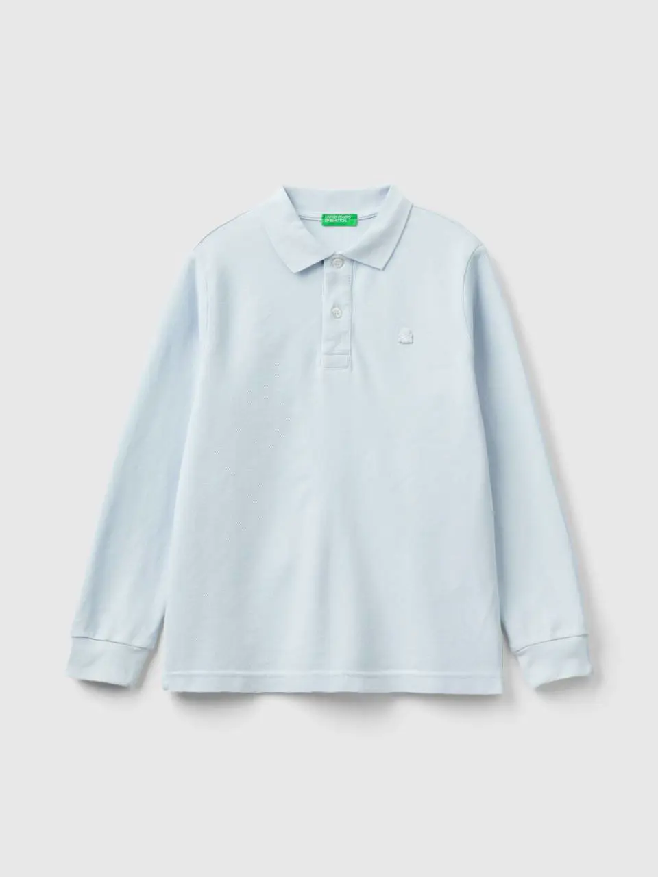 Benetton 100% organic cotton long sleeve polo. 1