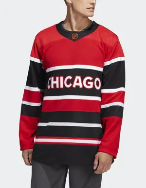 Blackhawks Authentic Reverse Retro Wordmark Jersey