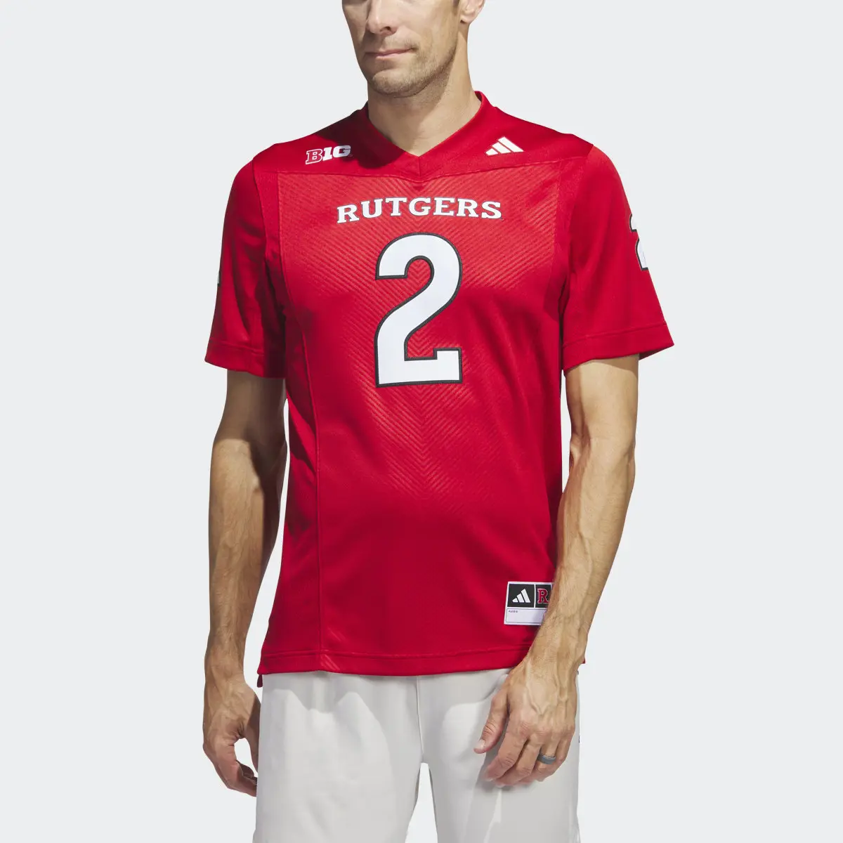 Adidas Rutgers Football Off-Field Home Jersey. 1