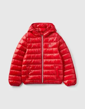 puffer jacket with hood