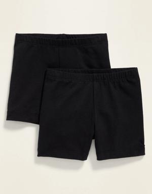 2-Pack Biker Shorts for Toddler Girls black