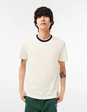 Lacoste T-shirt da uomo regular fit in piqué elasticizzato Lacoste