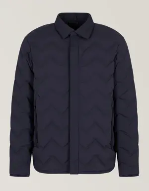 Quilted Chevron Down Jacket