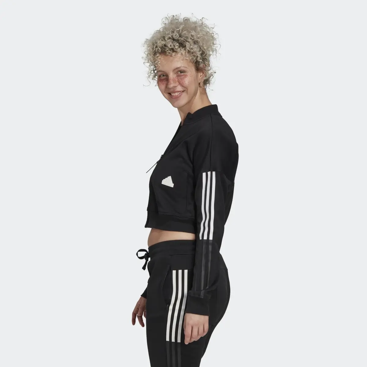 Adidas Cropped Track Top. 3