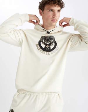 Fit NBA Milwaukee Bucks Regular Fit Kapüşonlu Sweatshirt