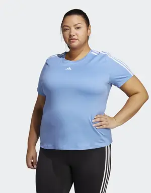 AEROREADY Train Essentials 3-Stripes T-Shirt (Plus Size)