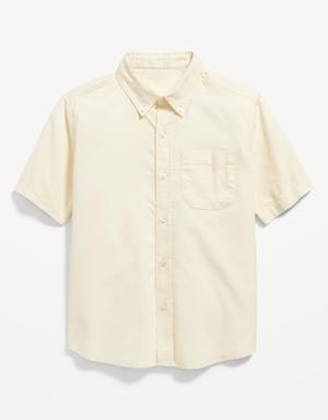 Old Navy Short-Sleeve Oxford Shirt for Boys yellow
