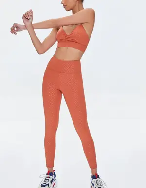 Forever 21 Active Snake Print Leggings Auburn/Auburn