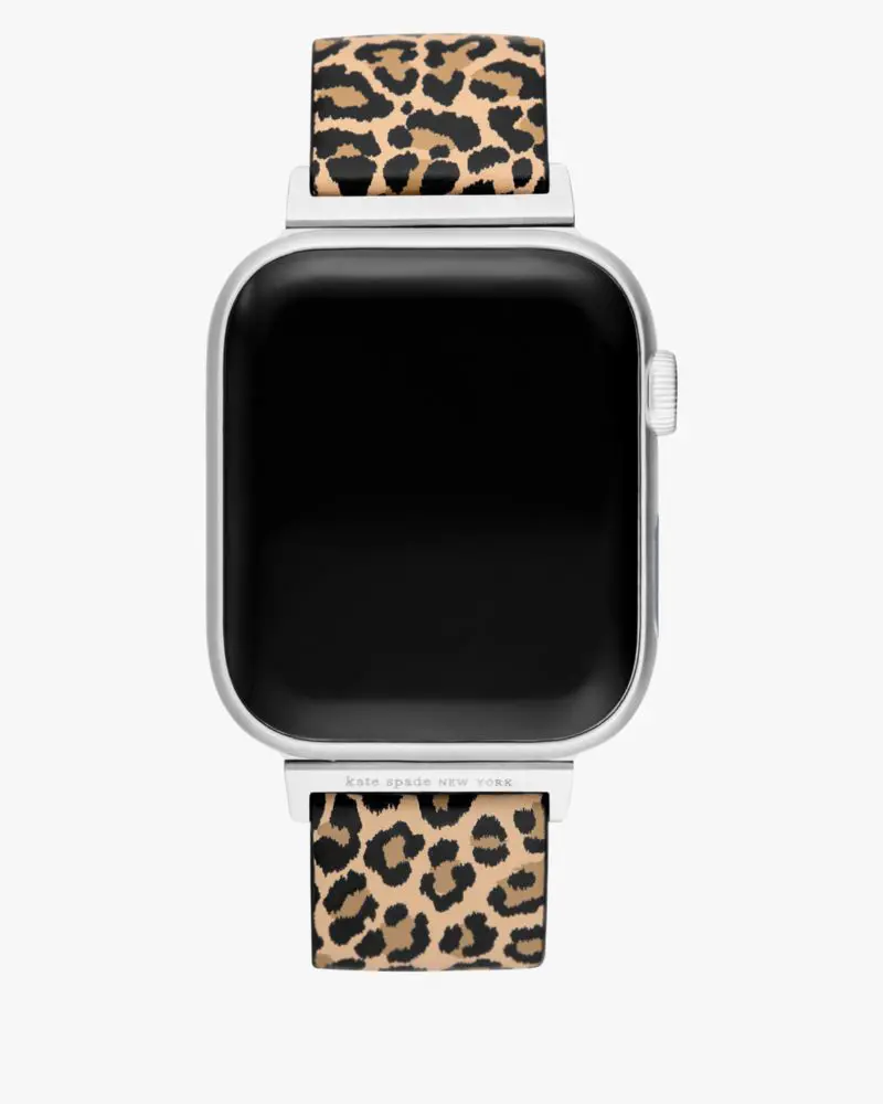 Kate Spade Reversible Leopard Leather 38-45mm Band For Apple Watch®. 1