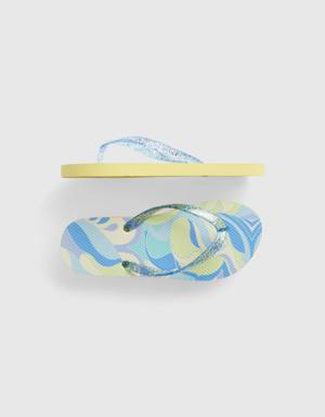 Kids Graphic Flip Flops multi