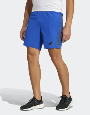 Adidas Run Icon Full Reflective 3-Stripes Shorts