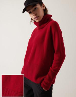 Athleta Alpine Turtleneck Sweater red