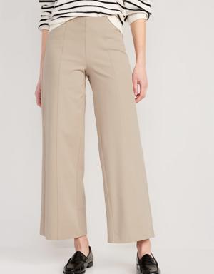 Old Navy High-Waisted Pull-On Pixie Wide-Leg Pants beige