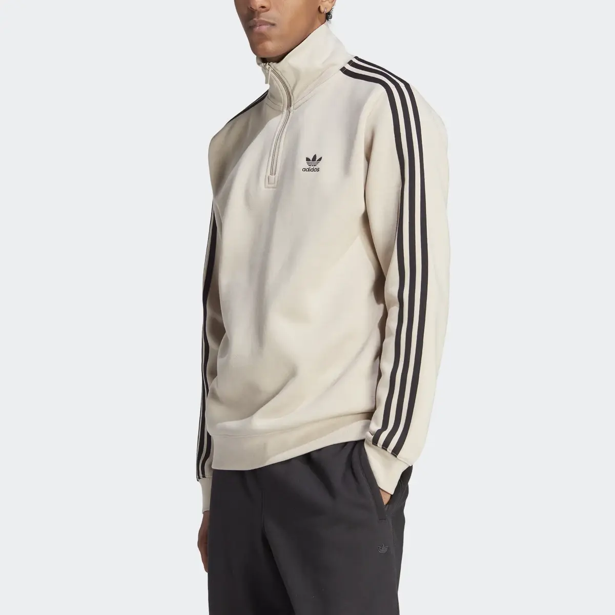Adidas adicolor Classics 3-Streifen Half-Zip Sweatshirt. 1
