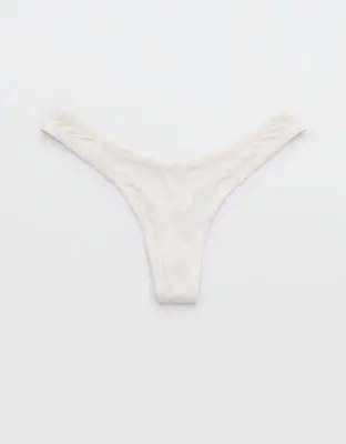 American Eagle Superchill Modal Rib Thong Underwear. 1