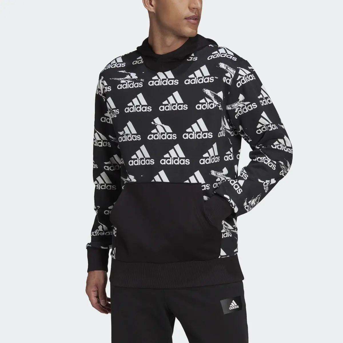 Adidas Felpa con cappuccio Essentials Brandlove French Terry. 1