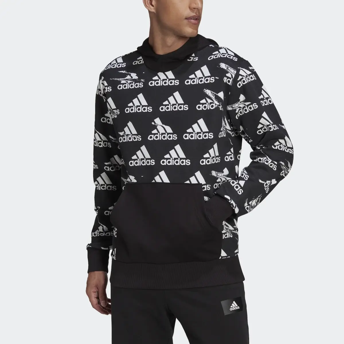 Adidas Sweat-shirt à capuche Essentials Brandlove French Terry. 1