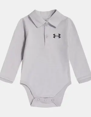 Newborn Boys' UA Long Sleeve Polo Bodysuit