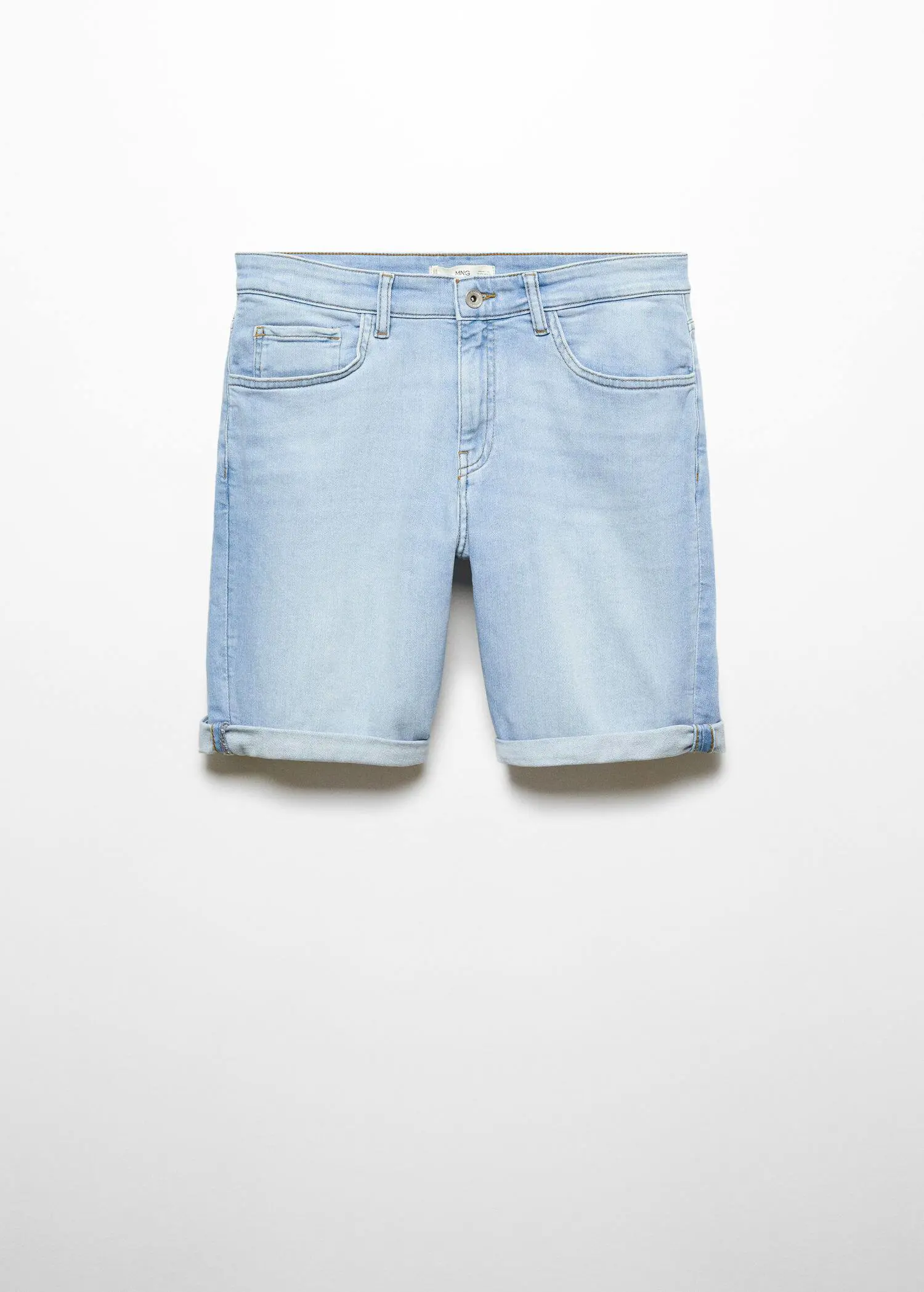 Mango Slim Fit-Jeans-Bermudashorts. 1