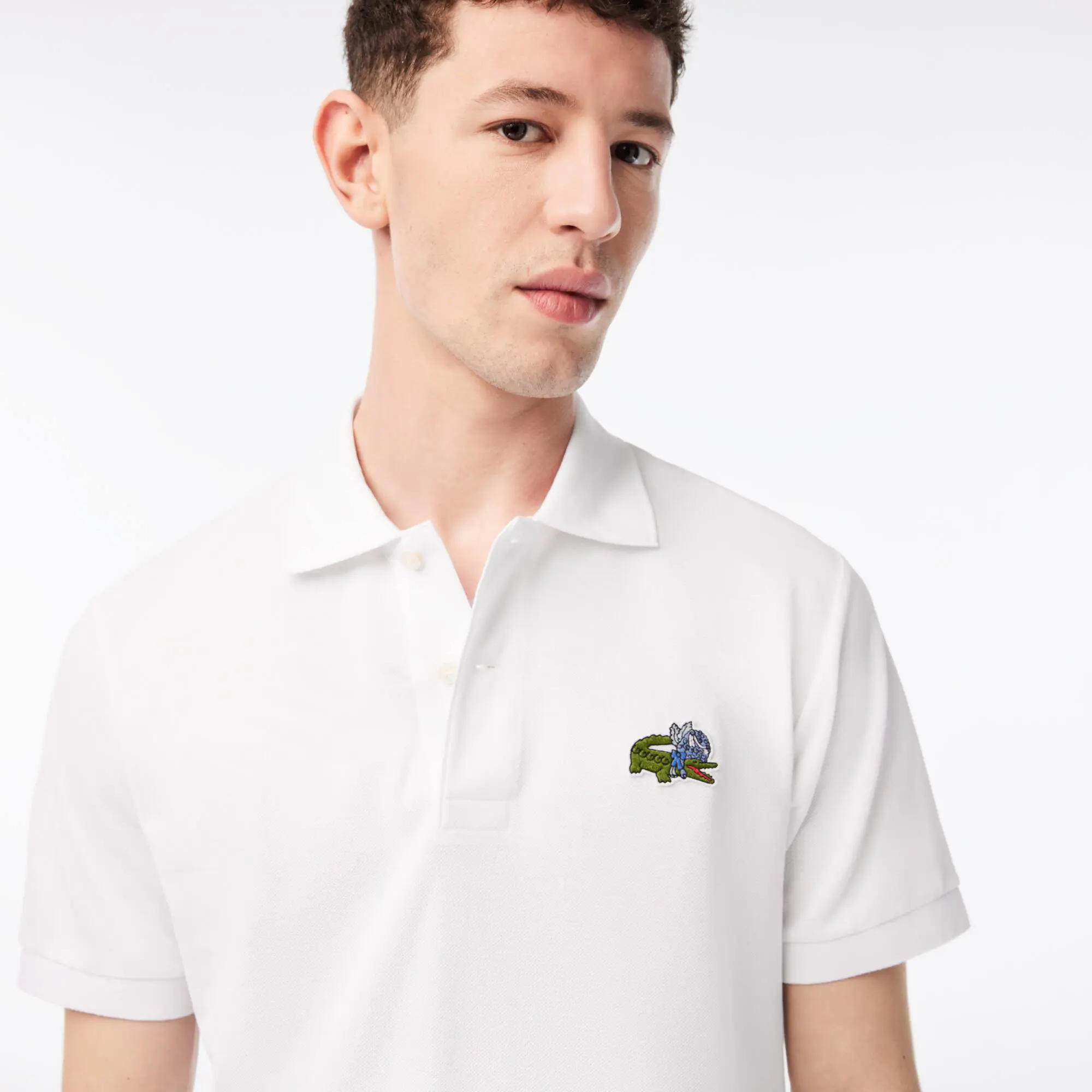 Lacoste Herren LACOSTE x Netflix Poloshirt aus Bio-Baumwolle. 1