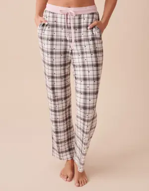 Recycled Fibers Plaid Pajama Pants