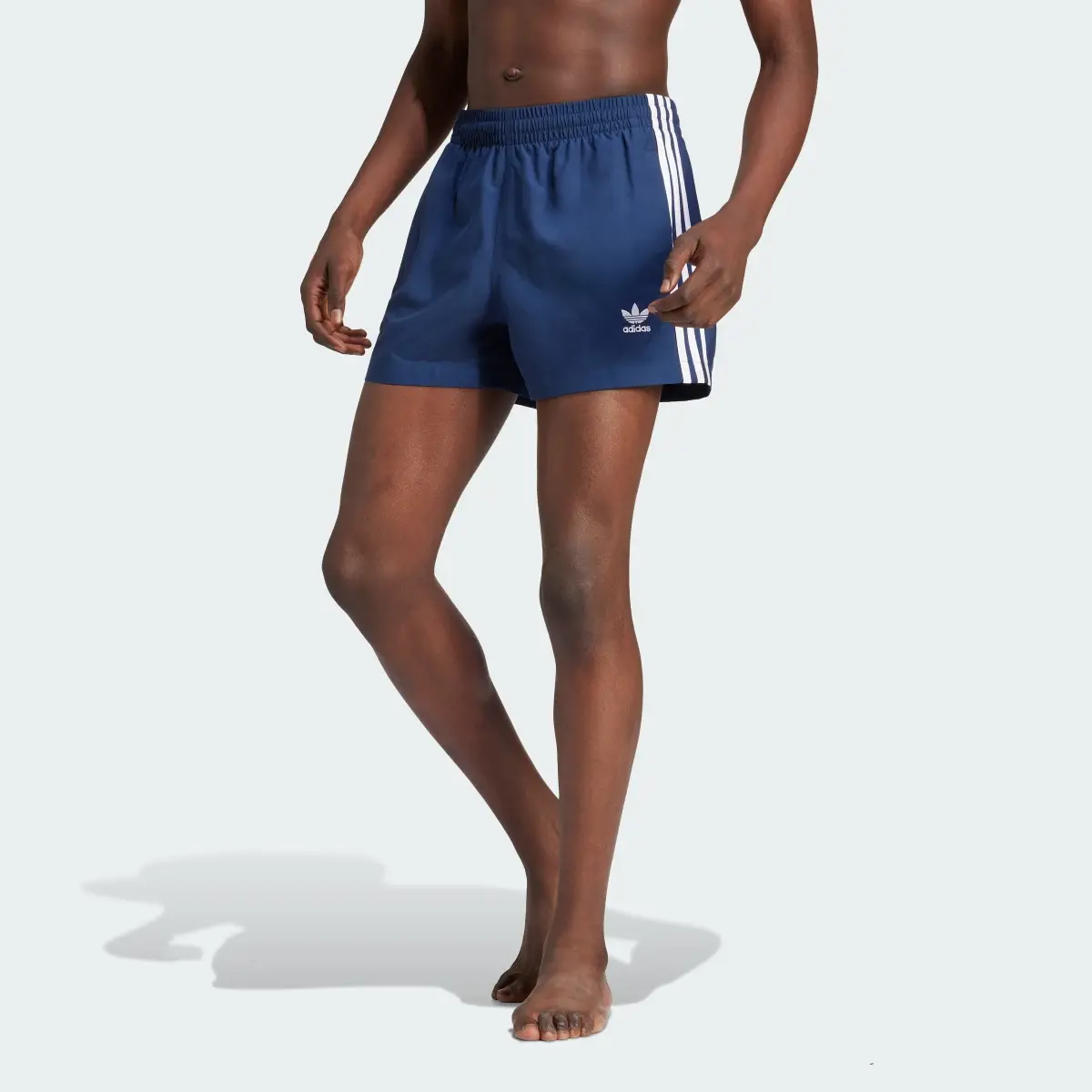 Adidas Adicolor 3-Stripes Swim Shorts. 2