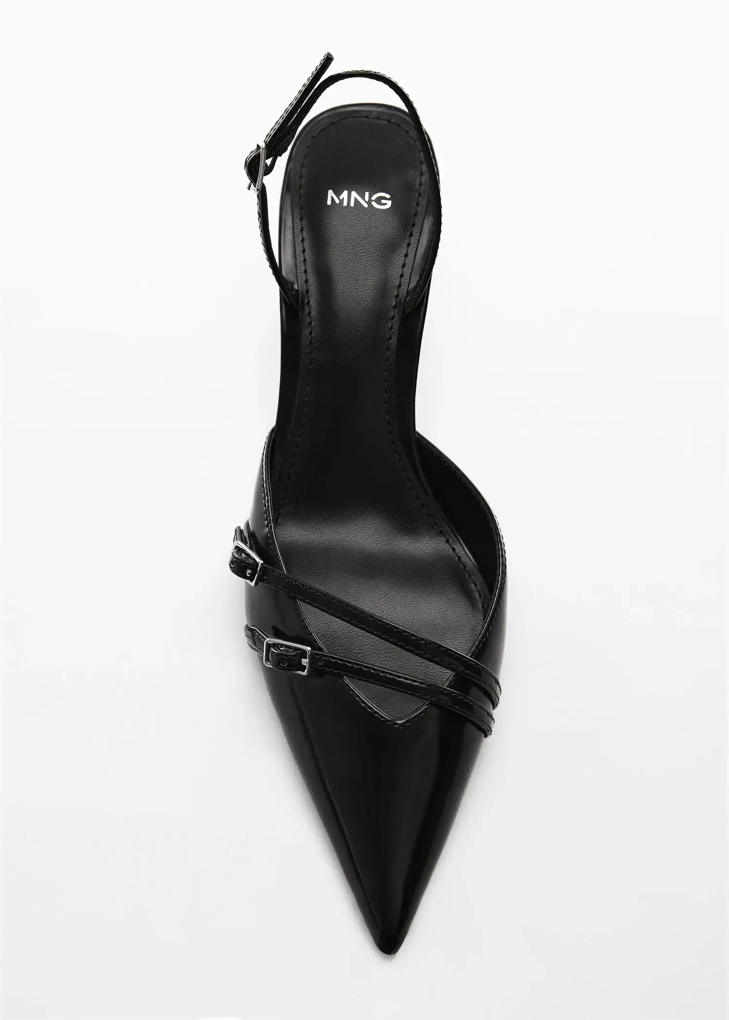 Mango Slingback heeled shoes with buckle. 1