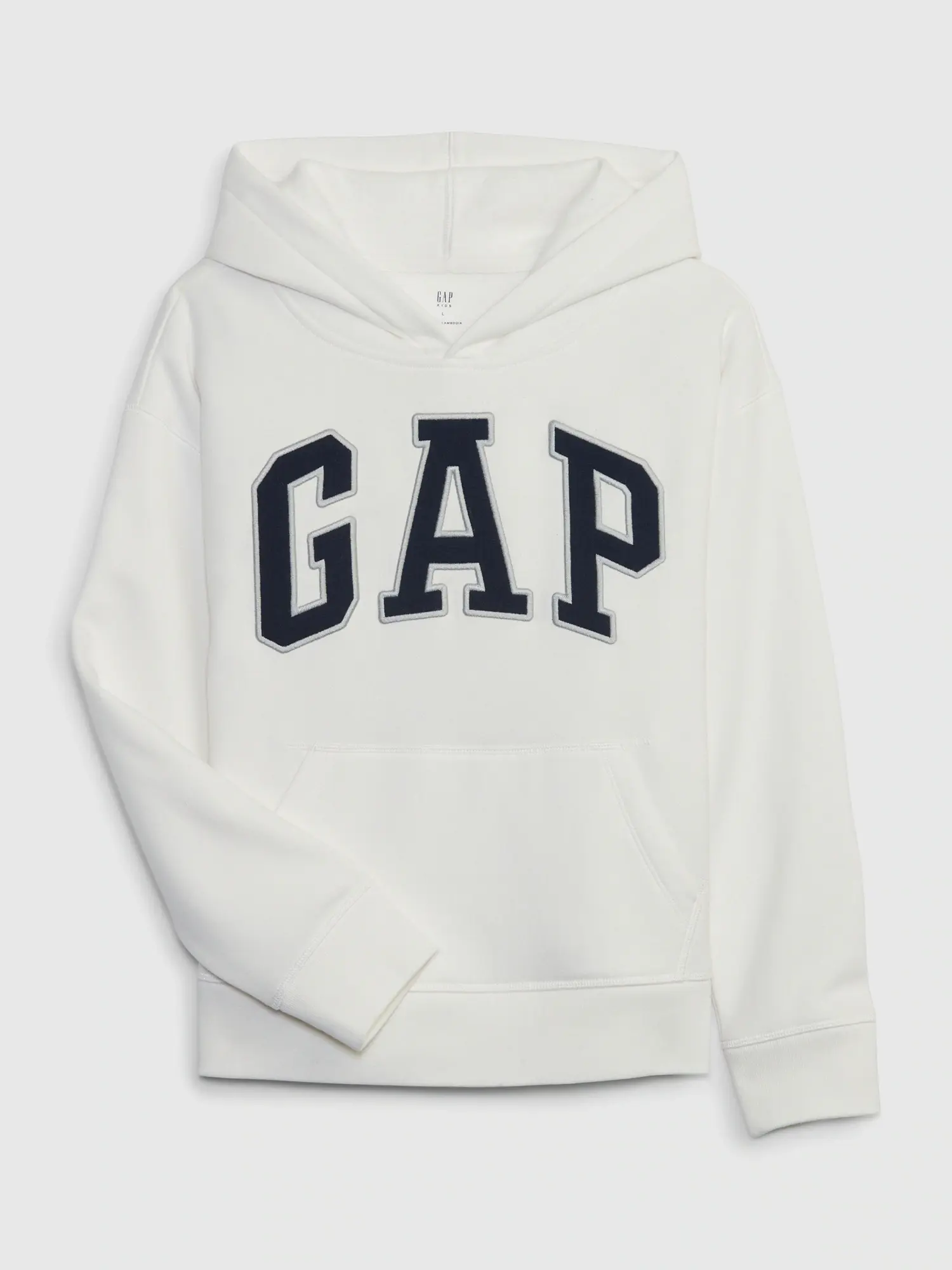 Gap Kids Gap Arch Logo Hoodie white. 1