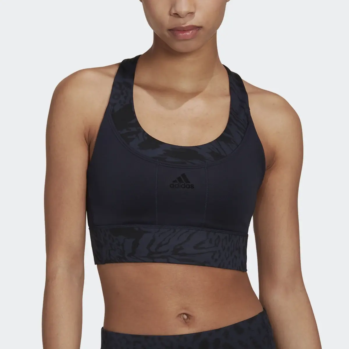 Adidas Running Medium-Support Print Bra. 1