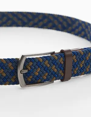 Mango Braided elastic coloured belt