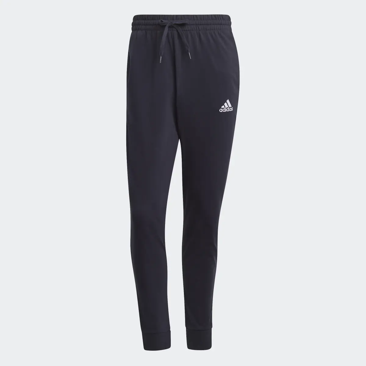 Adidas Essentials Single Jersey Tapered Cuff Pants. 1